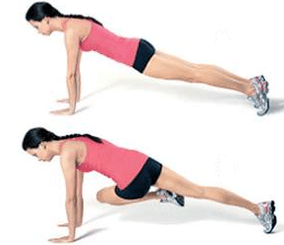 a set of exercises for weakening the abdomen