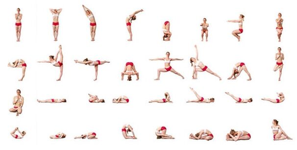 Complex of yoga asanas for weight loss